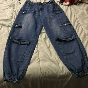 Never worn cargo jeans